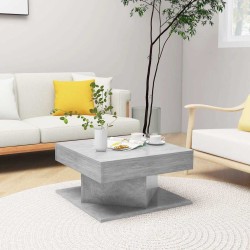 Table basse Gris béton 57x57x30 cm Bois d’ingénierie 581589581589