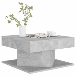Table basse Gris béton 57x57x30 cm Bois d’ingénierie 581589581589