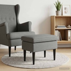 Pouf Gris foncé 55 x 35 x 41 cm Tissu 581596581596