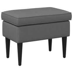 Pouf Gris foncé 55 x 35 x 41 cm Tissu 581596581596