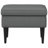 Pouf Gris foncé 55 x 35 x 41 cm Tissu 581596581596
