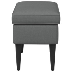 Pouf Gris foncé 55 x 35 x 41 cm Tissu 581596581596