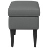 Pouf Gris foncé 55 x 35 x 41 cm Tissu 581596581596