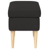 Pouf Noir 55 x 35 x 41 cm Bouclé 581597581597