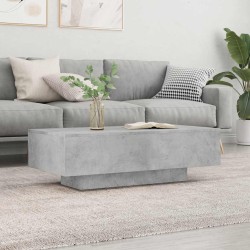 Table basse gris béton 100x49,5x31 cm bois d'ingénierie 581598581598