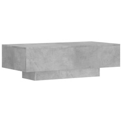 Table basse gris béton 100x49,5x31 cm bois d'ingénierie 581598581598