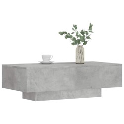 Table basse gris béton 100x49,5x31 cm bois d'ingénierie 581598581598