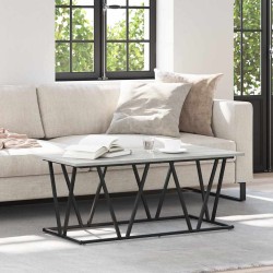Table basse Gris 100 x 50 x 40 cm Bois d'ingénierie et métal 581599581599