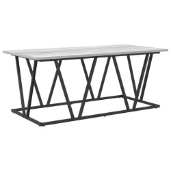 Table basse Gris 100 x 50 x 40 cm Bois d'ingénierie et métal 581599581599