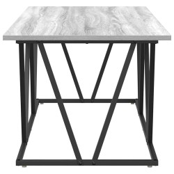 Table basse Gris 100 x 50 x 40 cm Bois d'ingénierie et métal 581599581599
