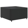Salon de jardin 6 pcs avec coussins Noir Résine tressée 581601581601