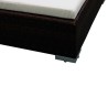 Salon de jardin 6 pcs avec coussins Résine tressée Marron 581603581603