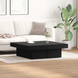 Table basse Chêne noir 90 x 90 x 28 cm Bois d'ingénierie 581611581611
