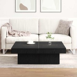 Table basse Chêne noir 90 x 90 x 28 cm Bois d'ingénierie 581611581611