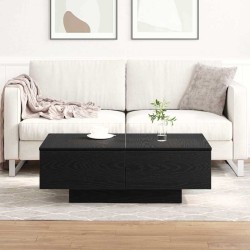 Table basse Chêne noir 90 x 60 x 31 cm Bois d'ingénierie 581612581612