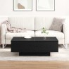 Table basse Chêne noir 90 x 60 x 31 cm Bois d'ingénierie 581612581612