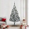 Sapin de Noël artificiel Blanc 210 cm PVC, Acier et Plastique 581613581613