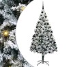Sapin de Noël artificiel Blanc 210 cm PVC, Acier et Plastique 581613581613