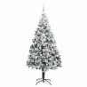 Sapin de Noël artificiel Blanc 210 cm PVC, Acier et Plastique 581614581614