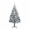 Sapin de Noël artificiel Blanc 210 cm PVC, Acier et Plastique 581614581614