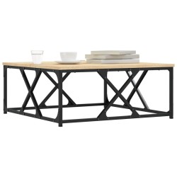 Table basse chêne sonoma 70x70x30 cm bois d'ingénierie 581619581619