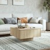 Table basse chêne sonoma 60x60x31,5 cm bois d'ingénierie 581620581620
