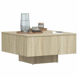 Table basse chêne sonoma 60x60x31,5 cm bois d'ingénierie 581620581620