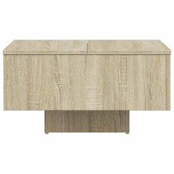 Table basse chêne sonoma 60x60x31,5 cm bois d'ingénierie 581620581620