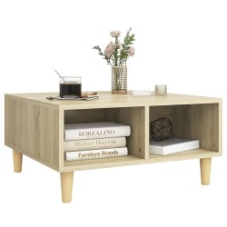 Table basse chêne sonoma 60x60x30 cm bois d'ingénierie 581621581621