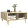 Table basse chêne sonoma 60x60x30 cm bois d'ingénierie 581621581621