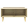 Table basse chêne sonoma 60x60x30 cm bois d'ingénierie 581621581621