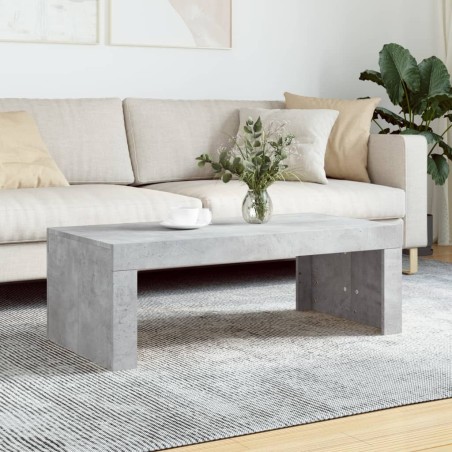 Table basse gris béton 102x50x36 cm bois d'ingénierie 581625581625