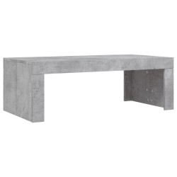 Table basse gris béton 102x50x36 cm bois d'ingénierie 581625581625