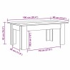 Table basse Chêne sonoma 100x60x42 cm Bois d’ingénierie 581626581626
