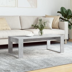 Table basse gris béton 102x50x35 cm bois d'ingénierie 581627581627