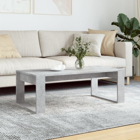 Table basse gris béton 102x50x35 cm bois d'ingénierie 581627581627