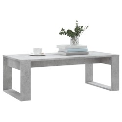 Table basse gris béton 102x50x35 cm bois d'ingénierie 581627581627