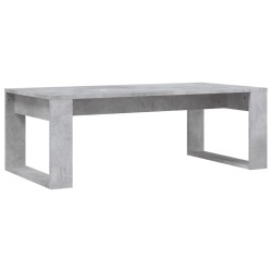 Table basse gris béton 102x50x35 cm bois d'ingénierie 581627581627