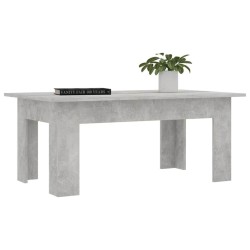 Table basse Gris béton 100x60x42 cm Bois d’ingénierie 581628581628