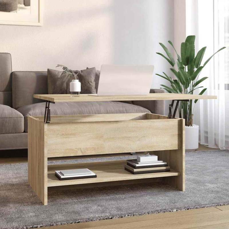 Table basse Chêne sonoma 80x50x40 cm Bois d'ingénierie 581629581629