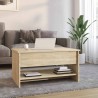 Table basse Chêne sonoma 80x50x40 cm Bois d'ingénierie 581629581629