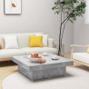 Table basse gris béton 90x90x28 cm bois d'ingénierie 581631581631