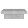Table basse gris béton 90x90x28 cm bois d'ingénierie 581631581631