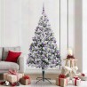 Sapin de Noël artificiel Blanc 210 cm PVC, Acier et Plastique 581632581632