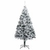 Sapin de Noël artificiel Blanc 210 cm PVC, Acier et Plastique 581632581632
