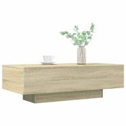 Table basse chêne sonoma 100x49,5x31 cm bois d'ingénierie 581633581633