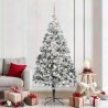 Sapin de Noël artificiel Blanc 210 cm PVC, Acier et Plastique 581634581634