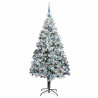 Sapin de Noël artificiel Blanc 210 cm PVC, Acier et Plastique 581635581635