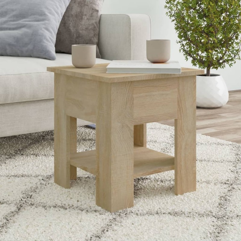 Table basse chêne sonoma 40x40x42 cm bois d'ingénierie 581636581636
