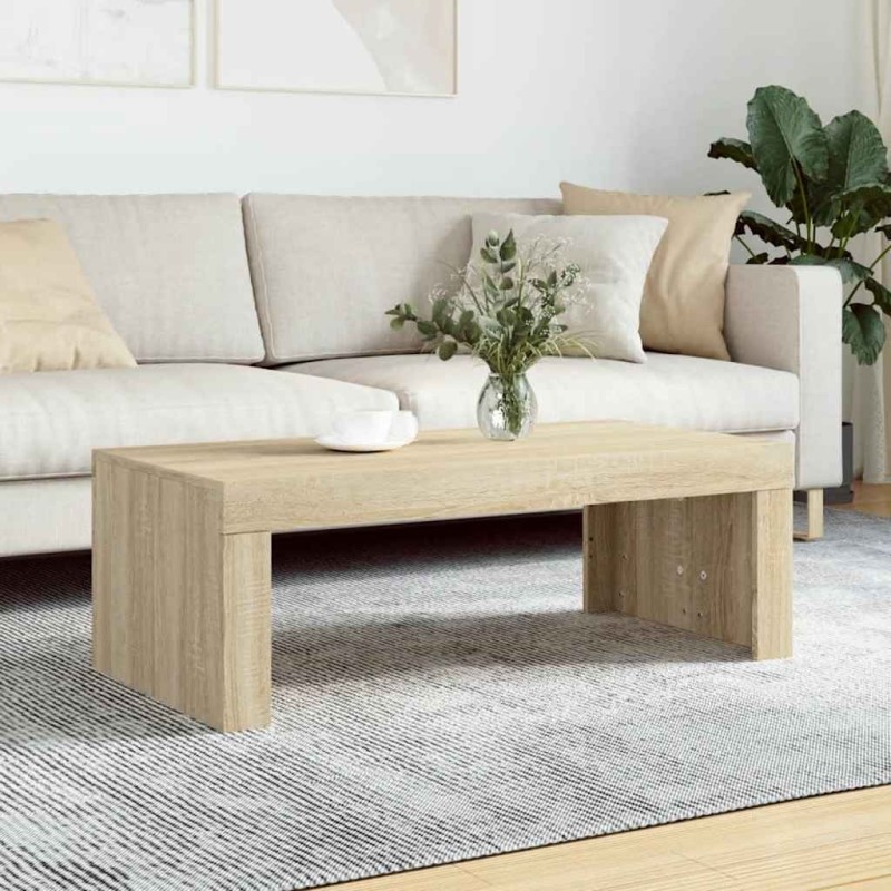 Table basse chêne sonoma 102x50x36 cm bois d'ingénierie 581637581637